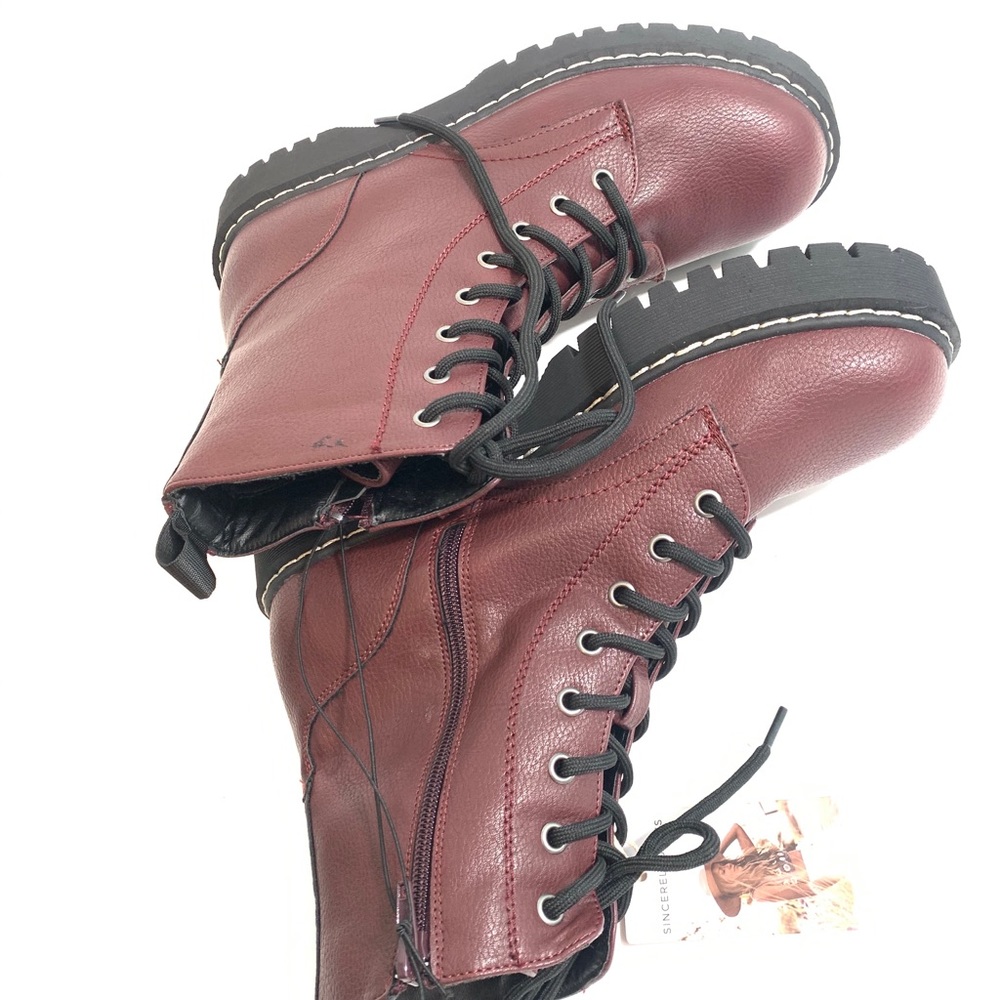 Sincerely Jules Harley Women Combat Boot Sz 9M - Picture 5 of 7